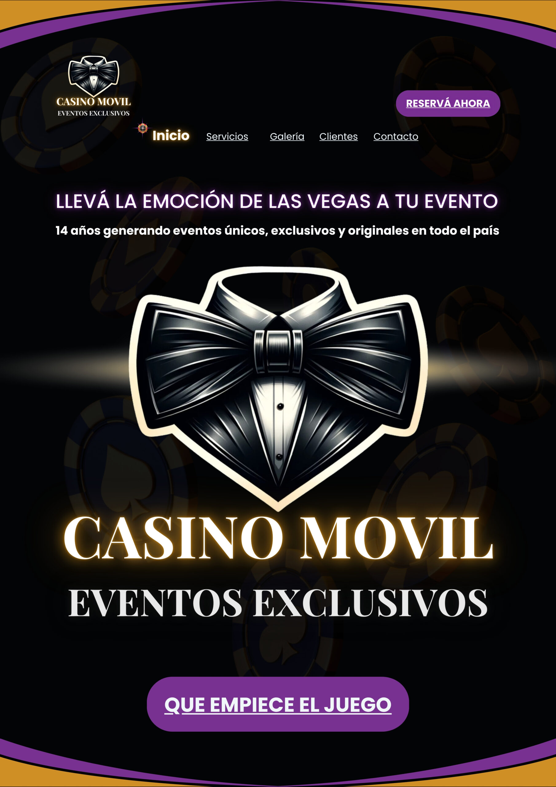 Landing page Casino Móvil