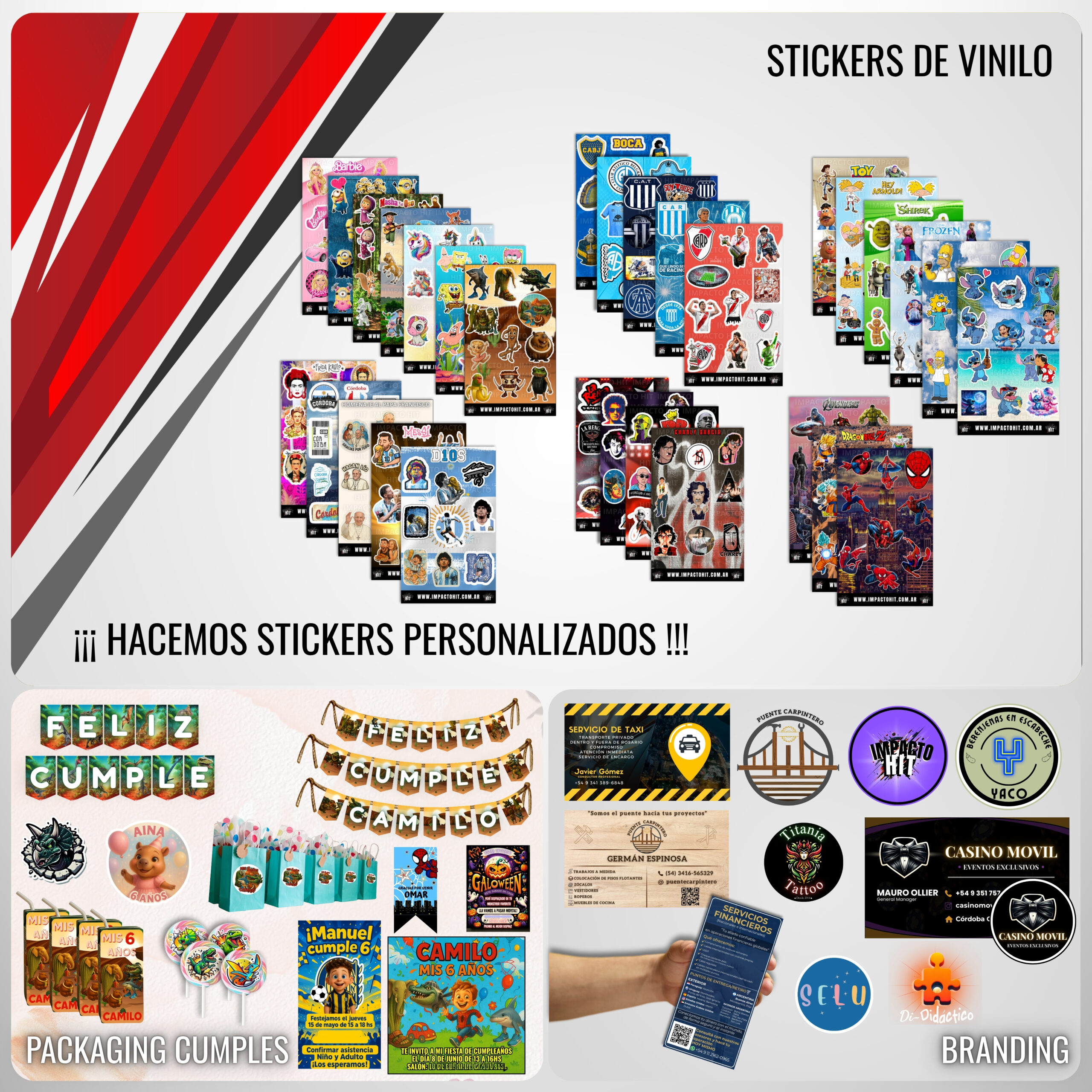 Diseño gráfico profesional Impacto HIT