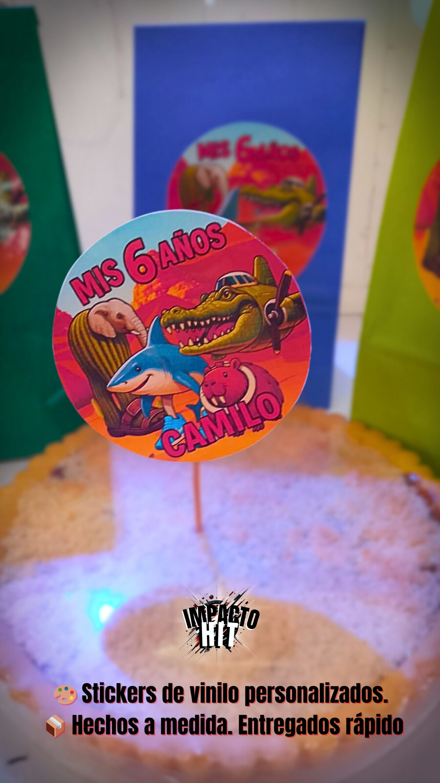 Sticker torta personalizado