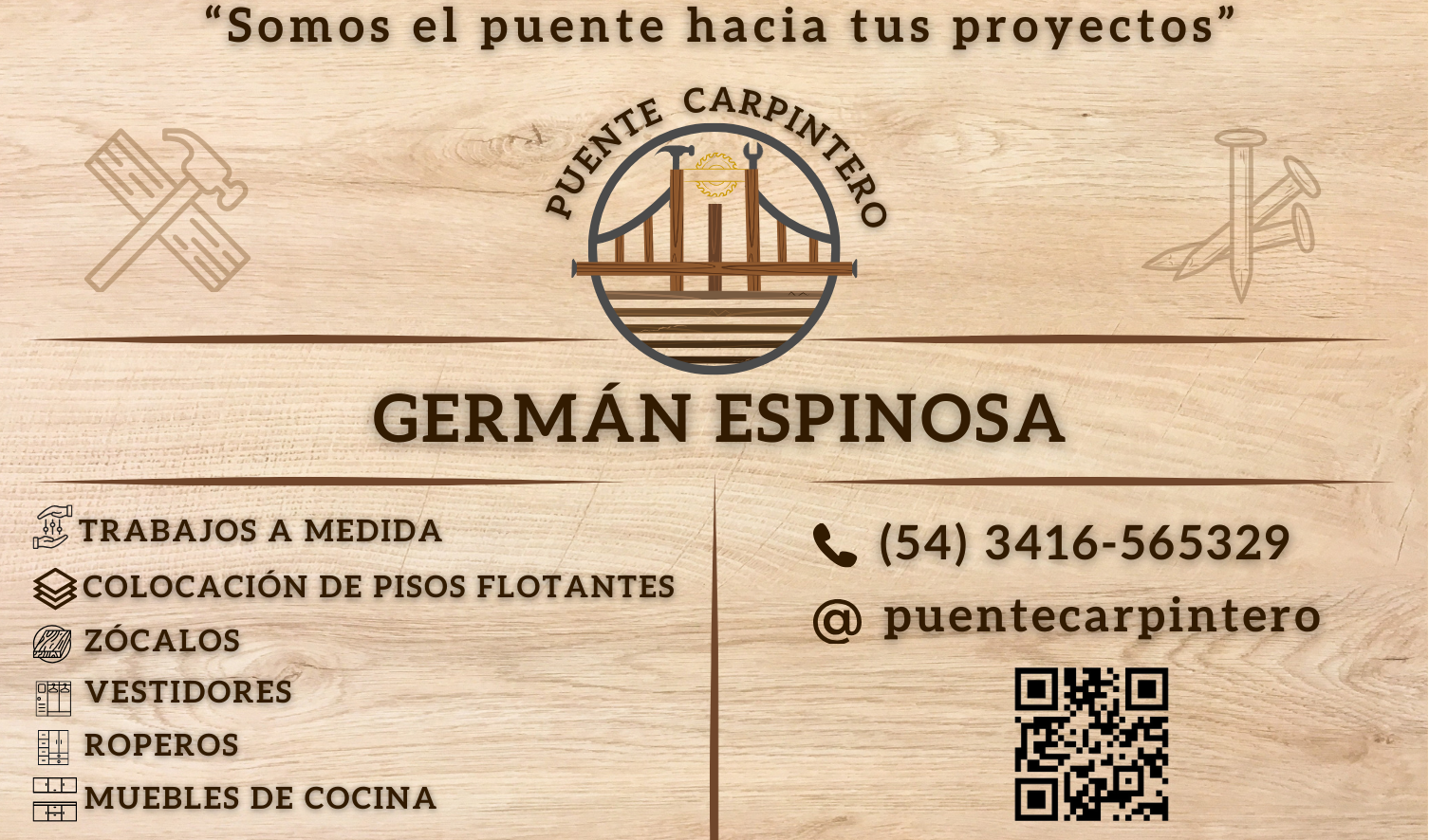 Copia de Tarjeta personal German Espinosa - Puente carpintero