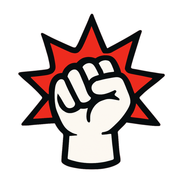 "Ícono puño Impacto HIT"