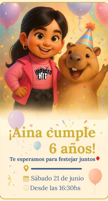 cumple temática capibara